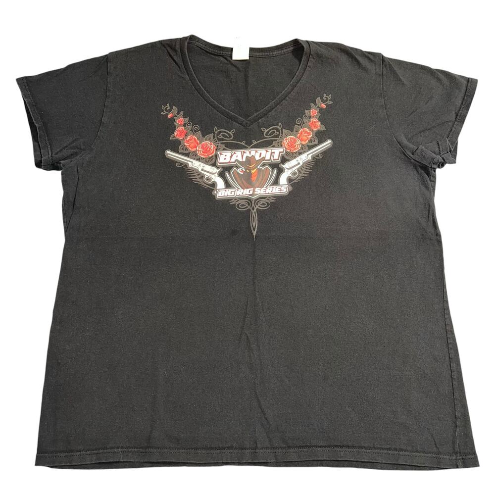 Bandit Big Rig Series Womens Racing T Shirt Black 2XL